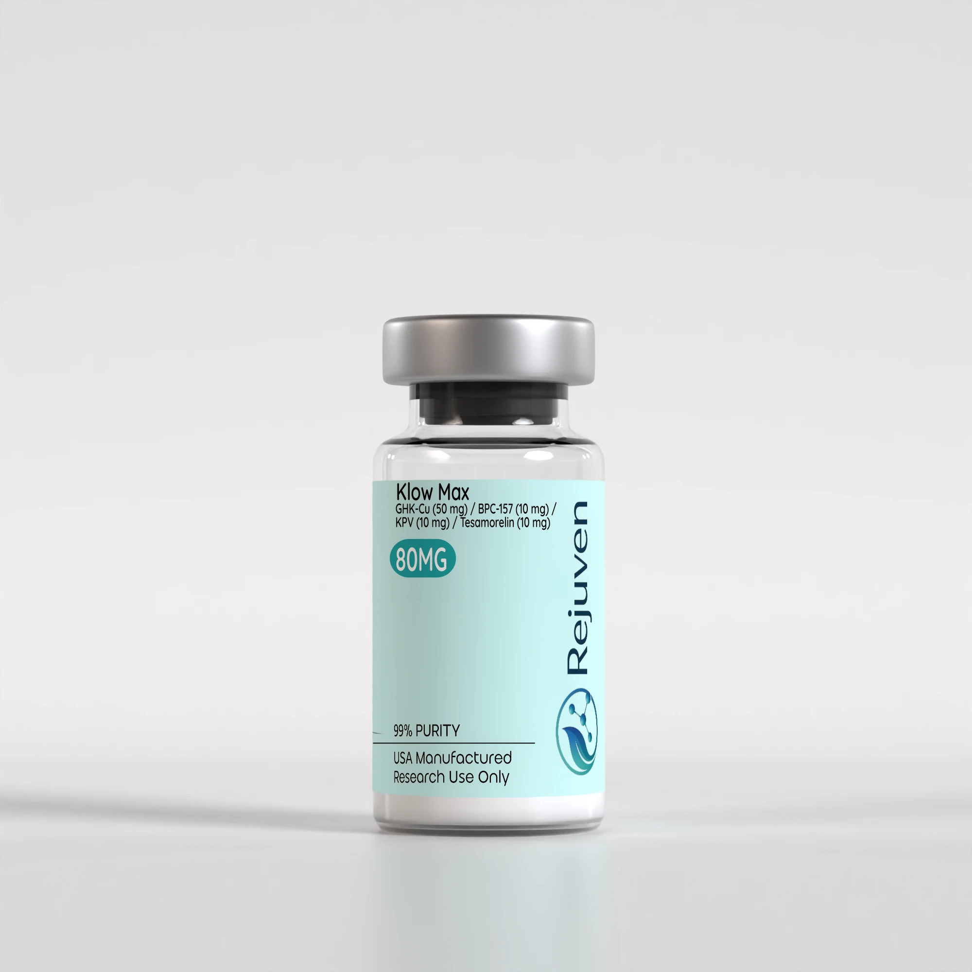 Klow Max: GHK-Cu (50 mg) / BPC-157 (10 mg) / KPV (10 mg) / Tesamorelin (10 mg)