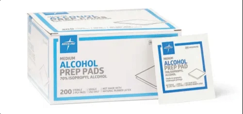 Alcohol Pads (1 med box) - 100 pk